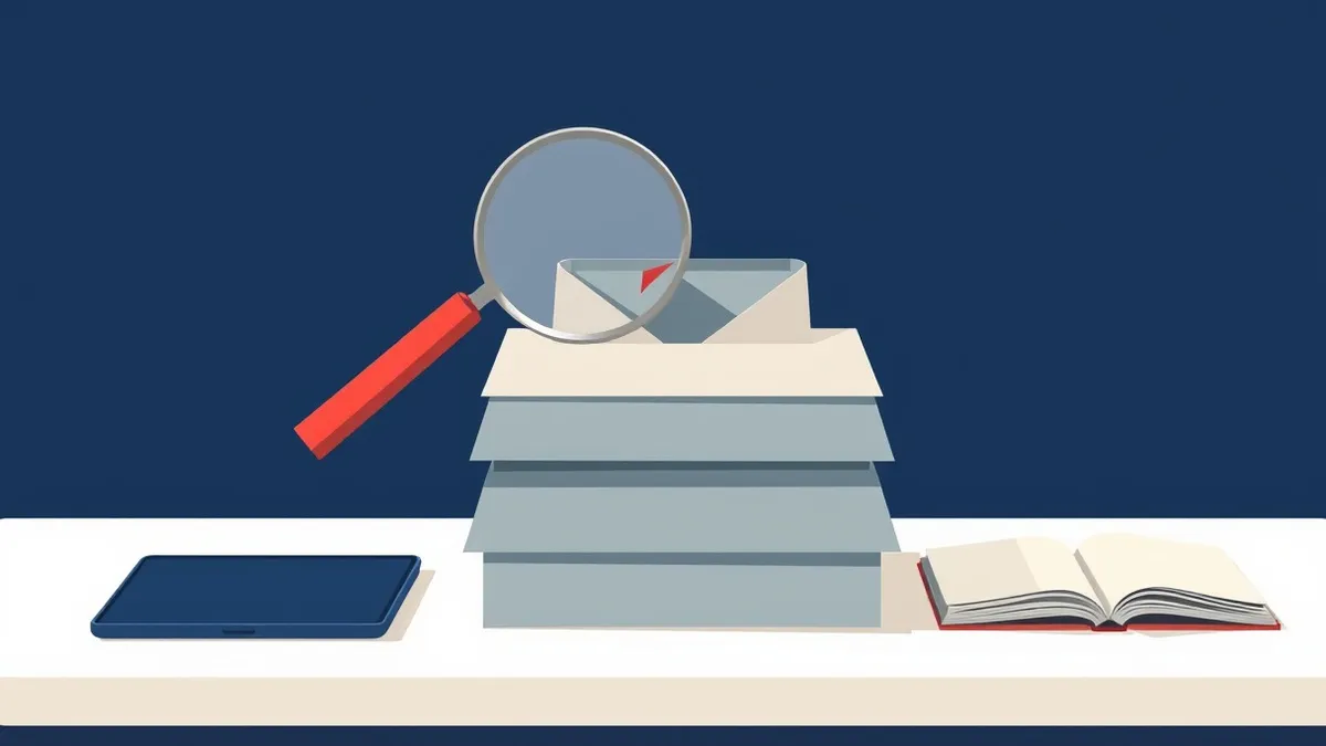 Illustration: A stack of neatly folded grey origami boxes sits on a white table, representing cloud infrastructure code.